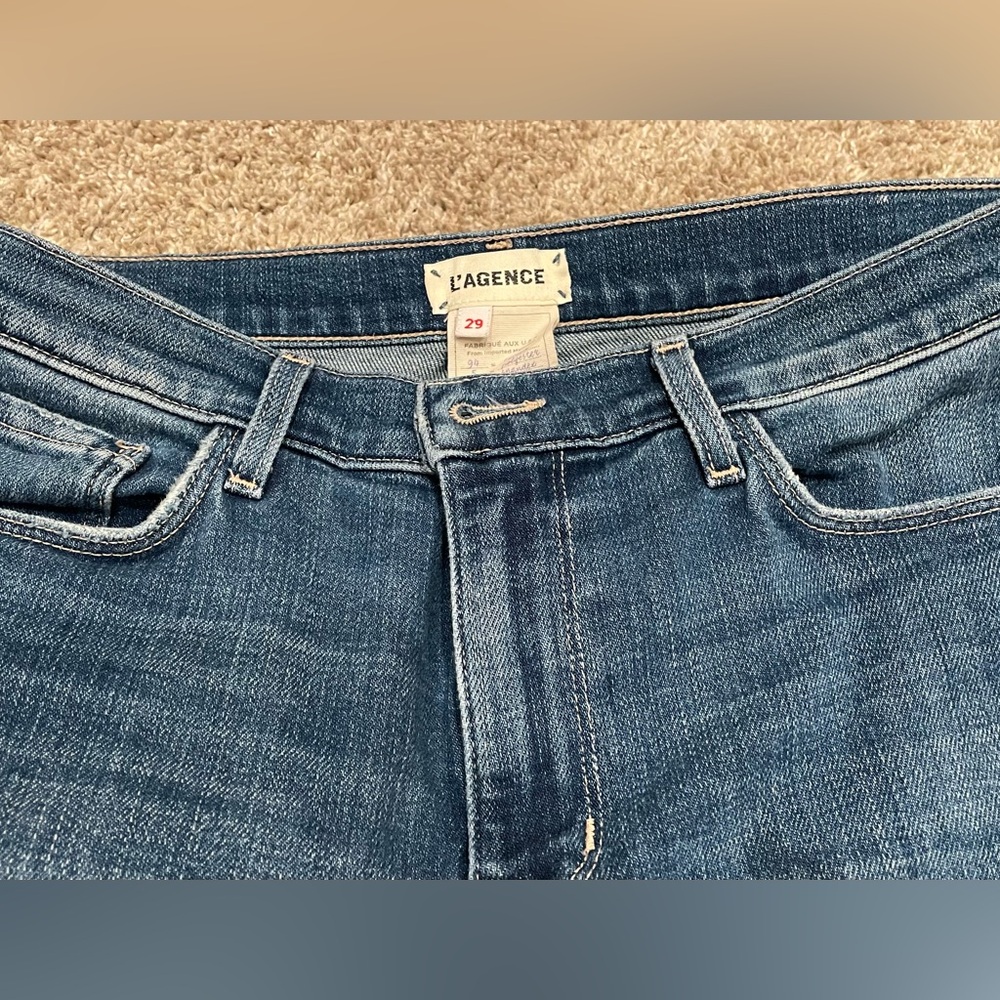 L’AGENCE dark blue jeans